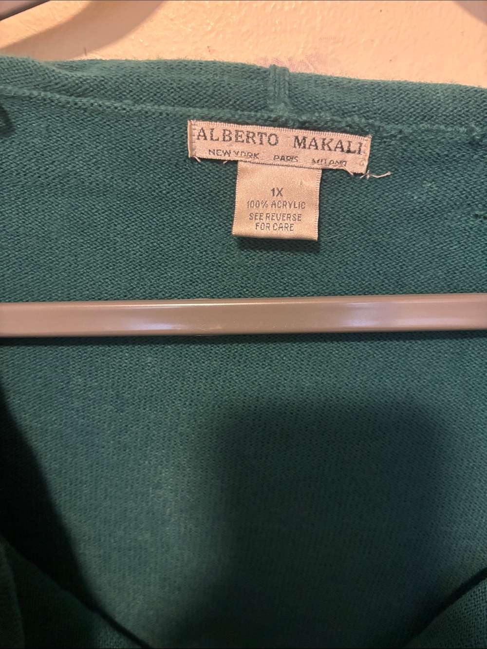 Alberto Makali Men's Teal V-Neck Sweater